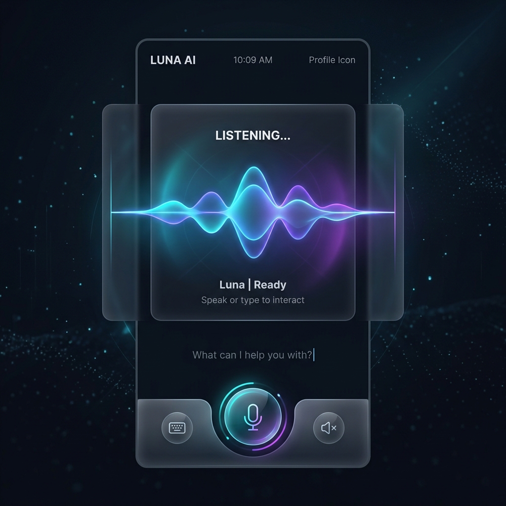 Voice AI Mobile Agent UI